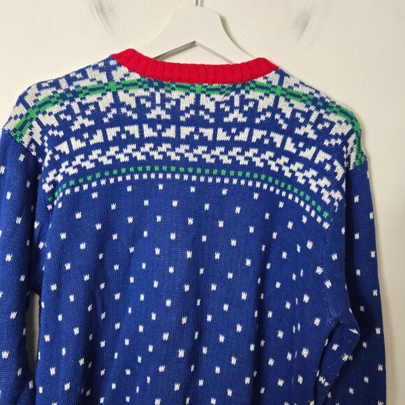 Blizzard Bay Men's Size S Ugly Christmas Sweater Santa Riding T-Rex - Picture 8 of 8